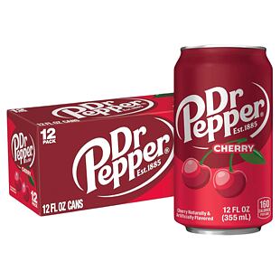 Dr Pepper sycený nápoj s příchutí třešně 355 ml celé balení 12 ks