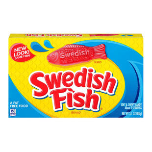 Swedish Fish mini měkké žvýkavé bonbonky ovocných příchutí 88 g