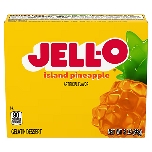 Jell-O instantní želatina s ananasovou příchutí 85 g