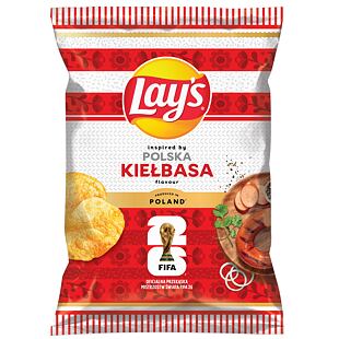 Lay's PL Kiełbasa bramborové chipsy s příchutí polské klobásy 130 g