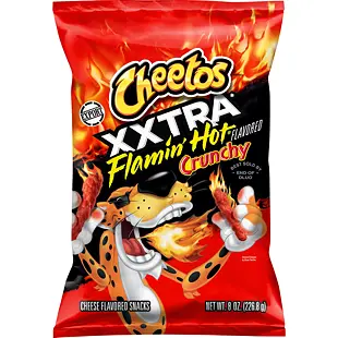 Cheetos USA Flamin' Hot XXTRA Crunchy pálivé kukuřičné křupky se sýrovou příchutí 226,8 g