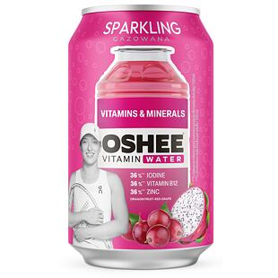 OSHEE perlivá vitamínová voda vitamíny & minerály dračí ovoce 330 ml