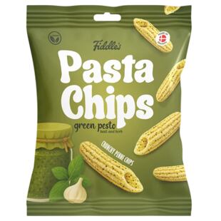 Fiddle's křupavé těstovinové chipsy z kukuřice s příchutí zeleného pesta 80 g
