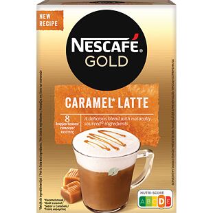 Nescafé instantní latté s karamelovou příchutí 8 x 17 g