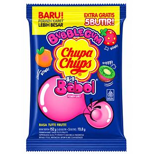 Chupa Chups Asia Big Babol žvýkačky s příchutí Tutti Fruitti 152 g