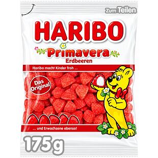 Haribo DE Primavera Erdbeeren marshmallow s příchutí jahod 175 g