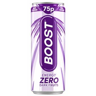 Boost energetický nápoj s příchutí lesních plodů bez cukru 250 ml PM