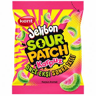 Sour Patch kyselé žvýkací bonbony s příchutí vodního melounu 80 g
