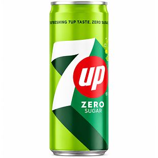 7 Up CZ Zero Sugar s příchutí citrónu a limetky 330 ml