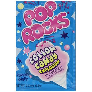 Pop Rocks praskající bonbonky s příchutí cukrové vaty 9,5 g