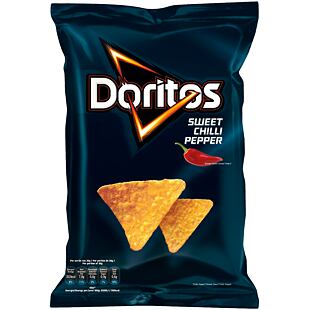 Doritos kukuřičné tortillové chipsy s příchutí sladké chilli papričky 272 g