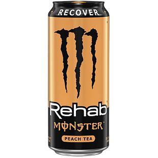 Monster USA Rehab energetický čaj s příchutí broskve 458 ml