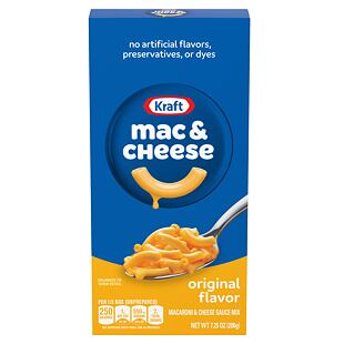 Kraft Mac & Cheese instantní těstoviny s příchutí sýru 206 g