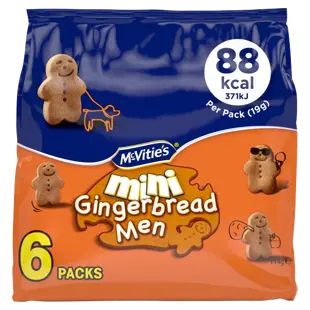 McVitie's mini zázvorové sušenky ve tvaru perníčků 6 x 19 g