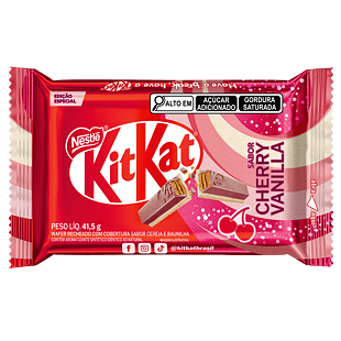 KitKat Brasil sušenka s náplní a polevou s příchutí vanilky a třešně 41,5 g