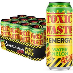 Toxic Waste energetický nápoj s příchutí vodního melounu 500 ml Celé balení 12 ks