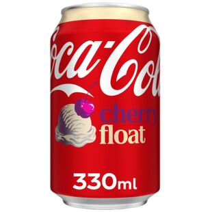 Coca-Cola UK Cherry Float sycený colový nápoj s příchutí třešně 330 ml