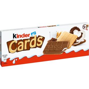 Kinder EU Cards oplatky plněné čokoládovým a kakaovým krémem 128 g