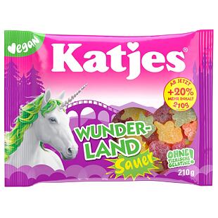 Katjes DE Wunderland Sauer Vegan kyselé želé ve tvaru jednorožců 210 g