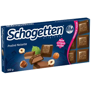 Schogetten DE mléčná čokoláda nugátová 100 g