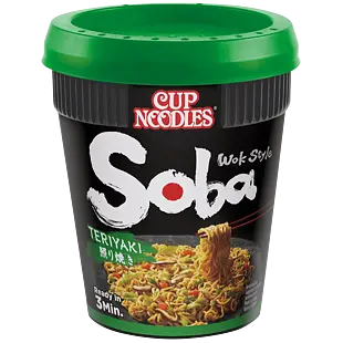 Nissin Soba Cup Teriyaki instantní nudle 90 g