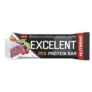 Nutrend CZ Excelent Double proteinová tyčinka černý rybíz a brusinky 40 g