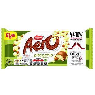 Aero milk bubble chocolate with pistachio flavour 90 g PM
