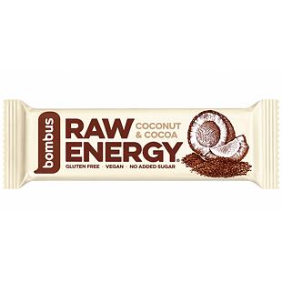 Bombus CZ Raw Energy ovocná tyčinka s kakaem a kokosem 50 g