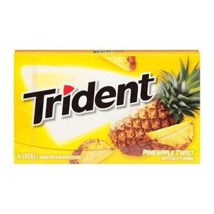 Trident žvýkačky bez cukru s příchutí ananasu 31 g