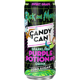 Candy Can sycená limonáda bez cukru s příchutí hroznového vína 330 ml