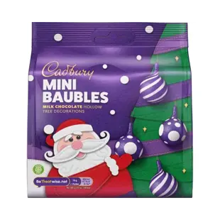 Cadbury Mini Baubles čokoládové ozdoby na vánoční stromeček 72 g