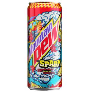 Mountain Dew Spark sycená limonáda s příchutí citrónu a maliny 330 ml