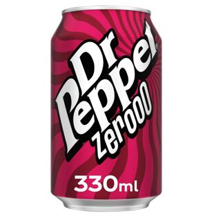 Dr Pepper Zero sycený kolový nápoj bez cukru 330 ml