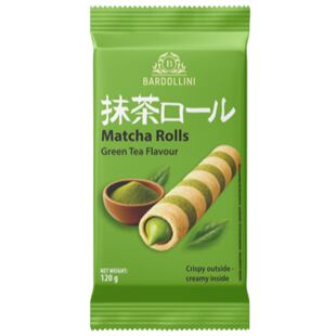 Bardollini trubičky plněné krémem s příchutí matcha 120 g