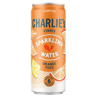 Charlie's Fibres sycená pitná voda s příchutí pomeranče a Yuzu s vlákninou 330 ml