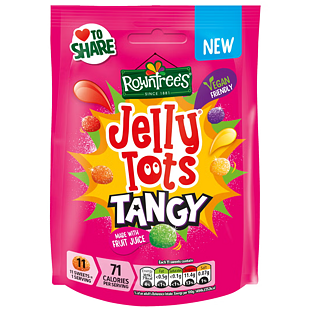 Rowntree's Jelly Tots želé bonbonky s kyselou cukrovou krustou 140 g