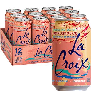 La Croix sycený nápoj s příchutí grepu 355 ml Celé balení 12 ks