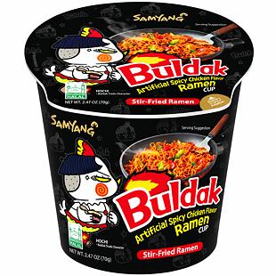 Samyang Buldak Cup instantní pálivé těstoviny s kuřecí příchutí 70 g