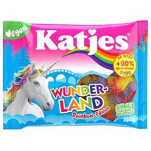 Katjes DE Wunderland Rainbow Vegan želé ve tvaru jednorožců 210 g