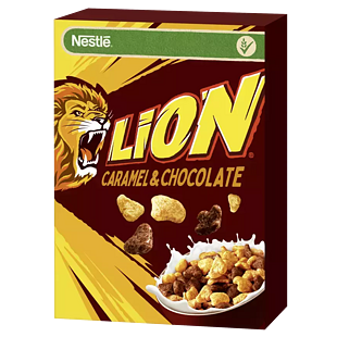 Nestlé Lion EU Caramel Chocolate cereálie s příchutí karamelu a čokolády 400 g