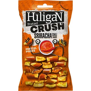 Huligan Crush preclíky s příchutí sriracha a chilli 65 g