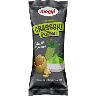 Mogyi EU Crasssh! křupavé arašídy v těstíčku s příchutí wasabi 60 g