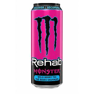 Monster CA Rehab Wild Berry Tea sycený energetický nápoj s příchutí lesních plodů 458 ml