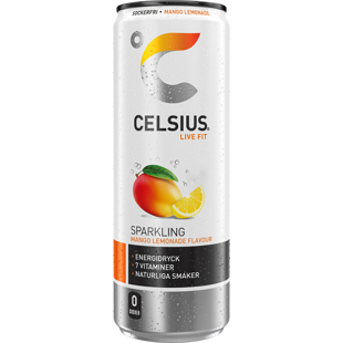 Celsius UK vitaminizovaný energetický nápoj bez cukru s příchutí manga a citronu 355 ml