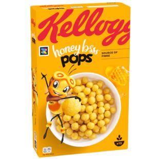 Kellogg's Honey Bsss Pops kukuřičné cereálie s příchutí medu 400 g