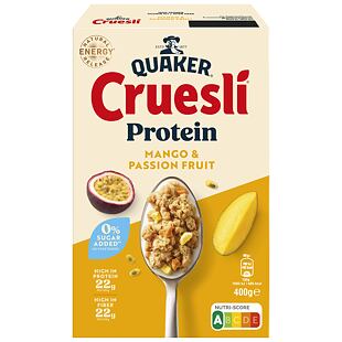 Quaker proteinové müsli s kousky manga a maracuji bez přidaného cukru 400 g