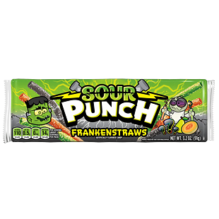 Sour Punch pendreky s příchutí hrušky, žlutého melounu a záhadnou půlnoční příchutí 91 g