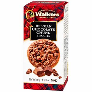 Walkers máslové sušenky s kousky belgické čokolády 150 g