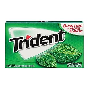 Trident žvýkačky s příchutí máty klasnaté bez cukru 27 g