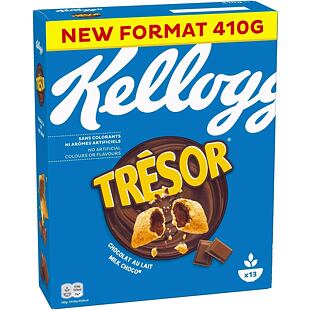 Kellogg's Tresor Milk Chocolate cereálie s náplní s příchutí mléčné čokolády 410 g